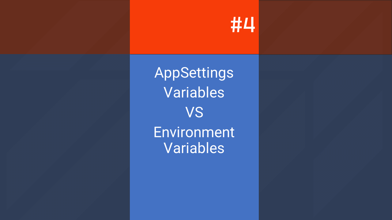 #4 AppSettings или Environment